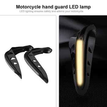 1-2 чифта Ръчни Визии за мотоциклет за Мотокрос, Защита на Волана от Дъжд, Универсална Защита на Волана с led Подсветка