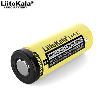 1 бр. LiitoKala Lii-16C 18500 1600 ма 3A Освобождаване от отговорност 3,7 На акумулаторна батерия Акумулаторна литиево-йонна батерия за led фенерче