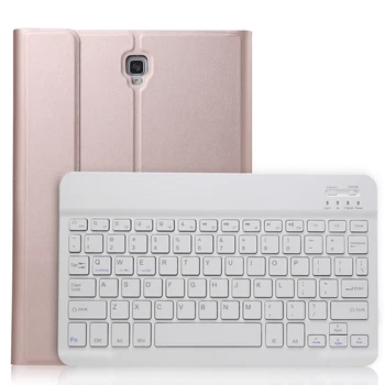 10 бр./лот, свалящ се ультратонкая безжична клавиатура Bluetooth, кожен калъф с поставка за Samsung Galaxy Tab S4 10,5 2018 T830