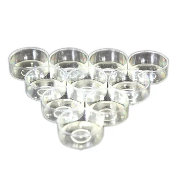 100 бр-малки терариуми чаени чаши от прозрачно стъкло, чаени чаши, празни кутии, контейнер за разтопено масло, фитиля