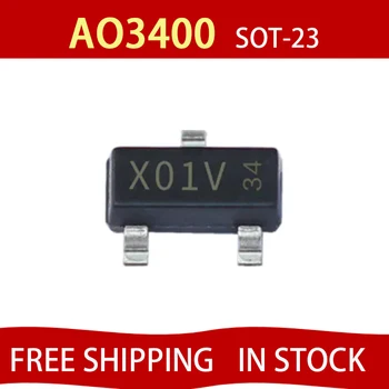 100ШТ AO3400 SOT23 AO3400A SOT-23 A09T SOT нов MOS транзистор bobi fifi