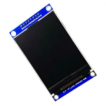 2,4-инчов модулен TFT-LCD дисплей пълноцветен, широк Ъгъл на видимост, Разстояние между 18 контакти 0,8 mm, Тип на заваръчния спойка, Панел спк стартира строителни ILI9341 Tocuh