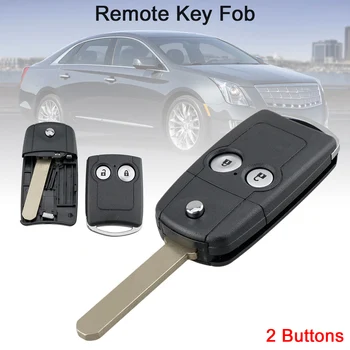2 Бутон Автомобилен ключ fob Shell Case Auto Remote Cover с Подмяна на Остриета HON66 са Подходящи за Honda Civic Accord, Jazz, CRV