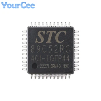 2 елемента STC STC89C52RC STC89C52RC-40I LQFP-44 на чип Зареждане на програмата на микроконтролера