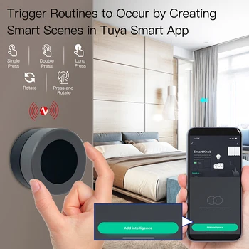 2022 Sasha ZigBee Smart Knob Switch Безжична Мулти-Стъпка Премина Кнопочное Управление На Скрипт За Автоматизация На Батерии Smart Life App
