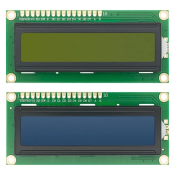 20pcs LCD монитор LCD1602 16x2 знаков LCD дисплей Модул HD44780 контролер Синьо/жълто-зелен екран blacklight