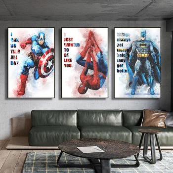 5D САМ диамантена картина Супергерой спайдър-Капитан Америка, определени за кръстат бод, диамантена бродерия, мозайка украса на стени, изкуство