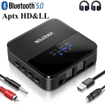 aptX HD с Ниско Закъснение Bluetooth 5.0 Аудио Предавател, Приемник CSR8675 ТЕЛЕВИЗИЯ PC wireless USB Адаптер-ключ RCA SPDIF Конектор 3.5 мм Aux