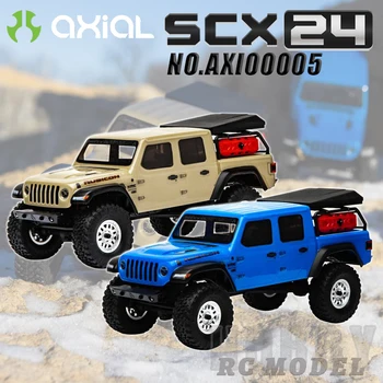 AXIAL SCX24 AXI00005 4X4, 4WD, 2.4ghz RTR 1/24 Радиоуправляемая Електрически Модел Кола с Дистанционно Управление Rock Crawler Мат Играчки За Деца и Възрастни