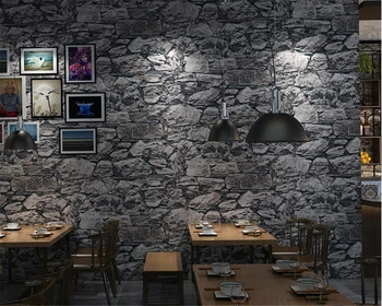 beibehang Реколта стари флизелиновые тапети 3d триизмерна структура мрамор rock cafe ресторант papel de parede 3d тапети