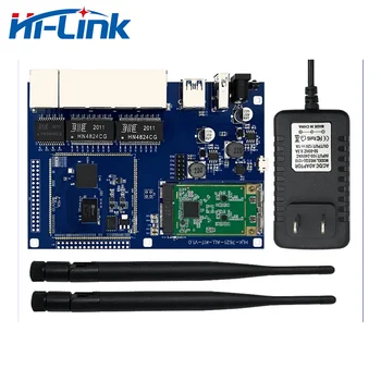 Hi-Link HLK-7621 Startkit с модул Wi-Fi 7612E, модула на рутера GbE Gigabit Ethernet порт PCIE, чипсет MT7621A OpenWRT