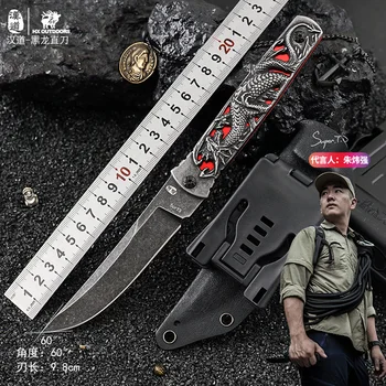 HX ОТКРИТО Full Tang Къмпинг, Лов Армейски туристически Нож За Оцеляване Туристически Инструменти на открито Тактически Ножове
