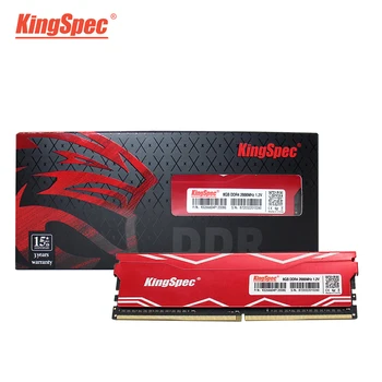 KingSpec RAM 8gb 16gb, 4gb 2666mhz DDR4 DIMM Memoria Ram с Радиатор dimm ddr4 Настолни RAM 1.2 V PC Настолна Памет Ram за PC