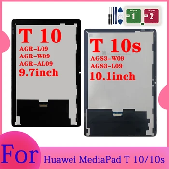 LCD Дисплей За Huawei MediaPad MatePad T10 T10s T10 AGR-L09 AGR-W09 AGR-AL09 AGS3-L09 AGS3-W09 Дигитайзер с докосване на екрана в събирането на