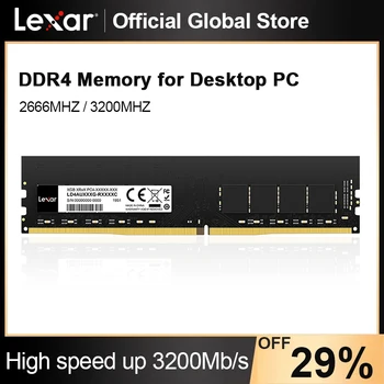 Lexar DDR4 Оперативна памет 8 GB 16 GB 32 GB, 3200 Mhz DDR4 PC Memory RAM UDIMM 288pin DDR4 DIMM Десктоп дънна Платка Памет
