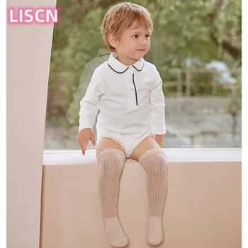 LISCN2023, детски летни тънки чорапи от комари над коляното, детски мрежести чорапи