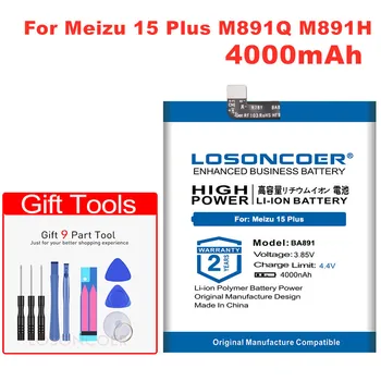LOSONCOER 4000 ма BA891 Батерия За смартфон Meizu 15 Плюс 15 + MeiLan 15Plus M891Q M891H