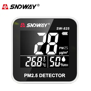 Sndway мониторинг на Качеството на въздуха Газоанализатор Лазерен ФПЧ2.5 Детектор На Частици Измерването На Температура, Влага Инструмент За Диагностика