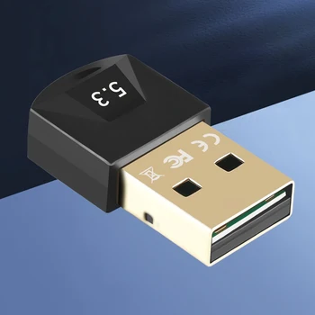 USB-адаптер 3 Mbps, щепсела и да играе за настолен КОМПЮТЪР, безжична мишка, Bluetooth-съвместими безжични предавател-приемник 5.3