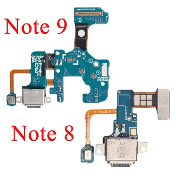 USB-порт за Зарядно устройство, зарядно устройство, гъвкав кабел за зареждане на Samsung Galaxy Note 8 9 N950F N960F