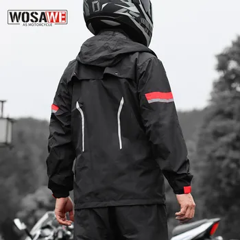 WOSAWE мъжки мотоциклет дъждобран, костюми, мъжко яке, мото дама, градинска поръсване дрехи, дамски гащеризон, дъждобран, водоустойчив