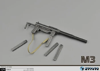 ZYTOYS ZY2005 1/6 Войници Миниатюрни Оръжия M3 Пистолет Не е предназначен за изпълнение Модел на Играчки, Подходящи За 12 