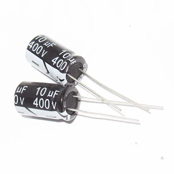Алуминиеви електролитни кондензатори 10 UF 400 В обем от 10*13 мм 400 На 10 icf Нов оригинален (10 бр)