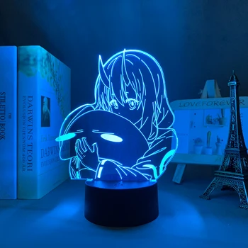 Аниме led нощна светлина В този момент аз се прероди като Слуз Шуна за декор на детска стая Тиня Isekai 3d led лампа Manga TenSura