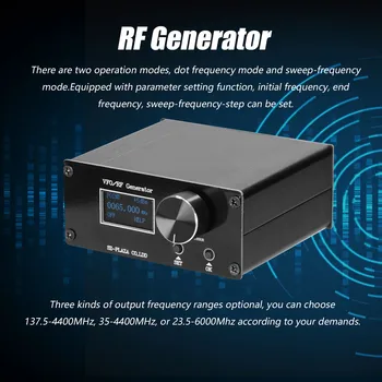 ВИСОКОЧЕСТОТЕН генератор на VFO с регулируема амплитуда хлътва почистване 0,5 ppm Източник на радиочестотния сигнал Изходен интерфейс SMA