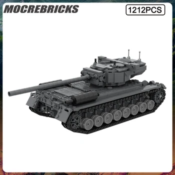 Военната серия T-29, американски тежък танк MOC, монтаж на строителни блокове, модел набор от детски играчки 