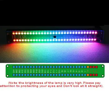 Двойна 30 Нива, Led LED Music Audio Spectrum Показател Стереоусилителя Мощност VU-Meter Регулируема Скорост на Светлината mp3 Ритъм