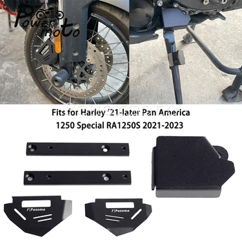 За Harley Pan America 1250 Special RA1250 RA1250S 2021-2023 Покриване на Спирачното апарати за Защита на Страничната багажник на Ключа Комплект Стойка на Предното Крило