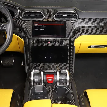 За Lamborghini URUS 2018-2021 Пълен набор от аксесоари от настоящето въглеродни влакна за интериора 18 комплекти LHD