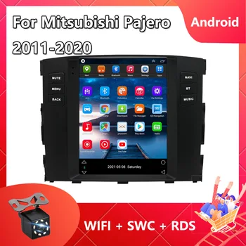 За Mitsubishi Pajero V97 V93 2011-2020 За Tesla Style Екран GPS Мултимедиен Плейър Carplay Android 12 Bluetooth 4G USB