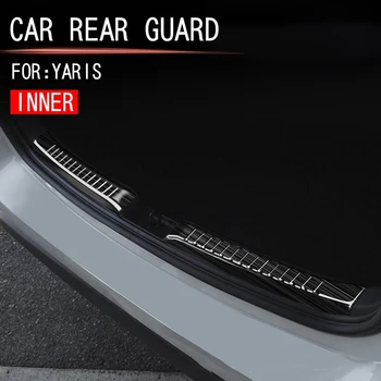 Защита на Багажника Задната Броня на Автомобила Защита на Багажника От Надраскване Накладка Задна Броня За хечбек на Toyota Yaris 2020-2021