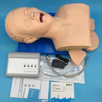 Интубационная модел на човешкото тяло, обучение модел на устройство за обучение за управление на дихателните пътища, имитатор алармени системи от PVC с назъбен