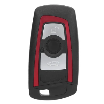 Калъф за дистанционно на ключа на автомобила 3 Бутона Черно Червено Замяна за 5 Серия 7 Серия 550i 535i 528i X3 Smart Key Shell за Авточасти 