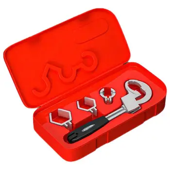 Ключ за вик от алуминиева сплав с къса дръжка, Ключ за баня, монтажник на крана и мивки, инструменти за ремонт и монтаж на водопровод