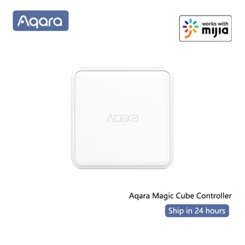 Контролер Aqara Magic Cube, безжична връзка Zigbee, Управление 6 Действия, Аксесоари за Умен Дом за устройство Xiaomi Mi Home Mijia