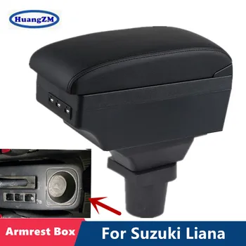Кутия за подлакътник на Suzuki Liana, кутия за съхранение на автомобилния подлакътник Suzuki Liana, на специална Модернизация на интериора, зареждане чрез USB, аксесоари за автомобили