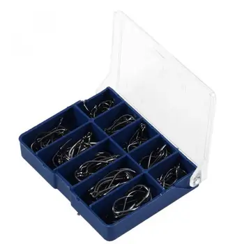 Кутия за съхранение с различни заточками Риболовни куки от въглеродна стомана с кутия за принадлежности за риболов риболов, летят, бодлив куки за риболов на шаран, морски принадлежности