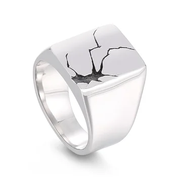 Мъжки пръстени от неръждаема стомана с ширина 18 мм, пръстен-печат, твърди полирани бижута за мъже и жени, идеалният подарък за папата и момчета