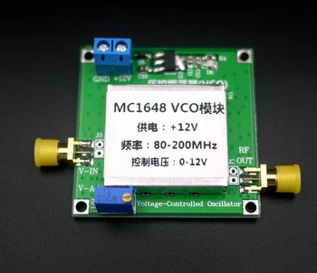 НОВ 80-200 Mhz VCO RF която предава модул MC1648 чип поддържа аудио вход с контролиран диапазон на честоти на усилвател