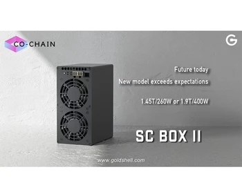 Нов Goldshell SC BOX 2 Sia Mining Rig SiaCoin Миньор 1.9 TH/s 400W SC Box II Подходящ за домашна майнинга, кутия с ниско ниво на шум, отколкото SC BOX