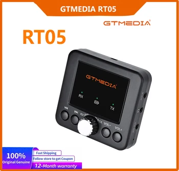 Нов аудиоадаптер GTMEDIA RT05 BT режим на приемник BT режим на предавателя БТ, обхват безжичен прием от 10 М, вградена батерия с капацитет от 250 mah