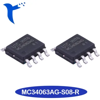 Нова оригинална опаковка MC34063AG-S08-R СОП-8 със сито печат на чип за управление на захранването MC34063AG IC