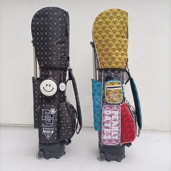 НОВА чанта за голф PG, тяговый ролка, мъжки и дамски чанта за екипировка за голф с колело, два своята практика за шапки, стандартна опаковка за топки
