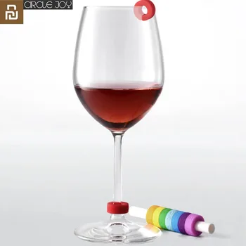 Оригинално Идентификационное Пръстен за Чаши Вино Youpin Circle Joy 8 бр./кор. Ниво на Контакт на Червено Вино с храна Широка гама от леки чаши