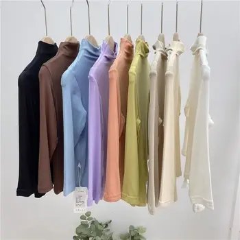 Памучен смес унисекс за момчета и момичета, разнообразие от цветове, пролетно поло с дълъг ръкав, блузи, тениски (2-10 години)