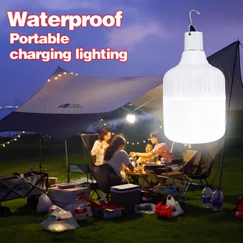 Преносим лампа за палатка, акумулаторен фенер, барбекю, кемпинговая лампа, външна лампа, USB, led предупредителни светлини за тераса, веранда, градина.